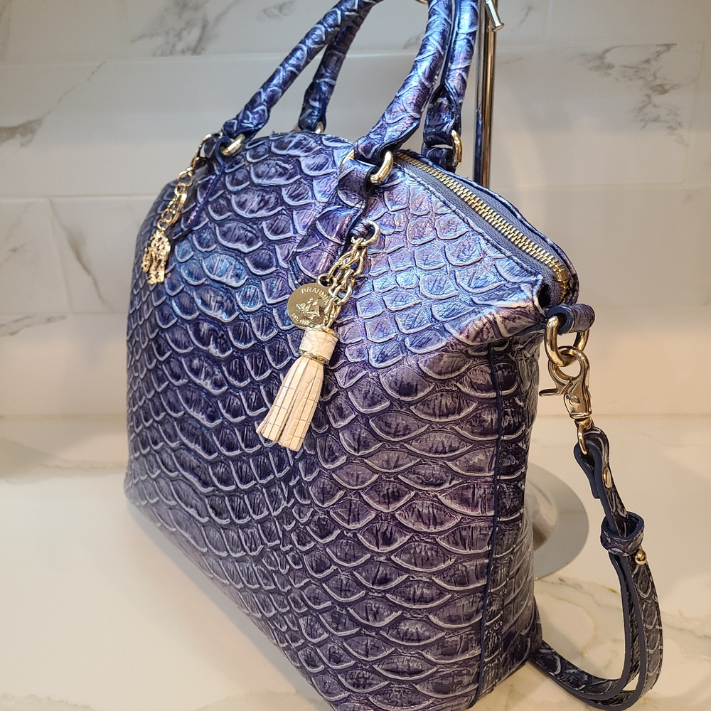Brahmin Large Duxbury & Ady Wallet Denim Cruz NWT - Picture 9 of 16